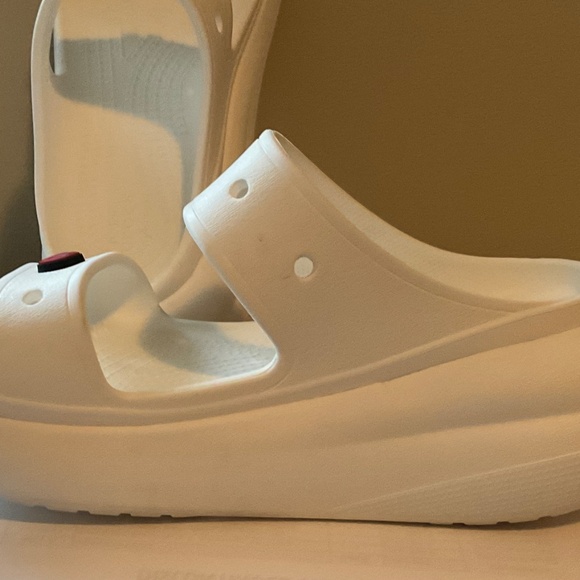 CROCS White Sandals with Colorful Charms - Picture 5 of 6